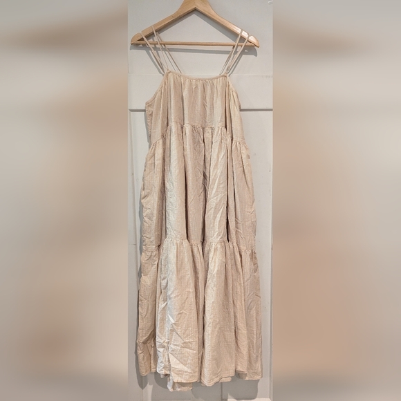 Everlane tiered cotton adjustable dress women's small NWT - Picture 6 of 6